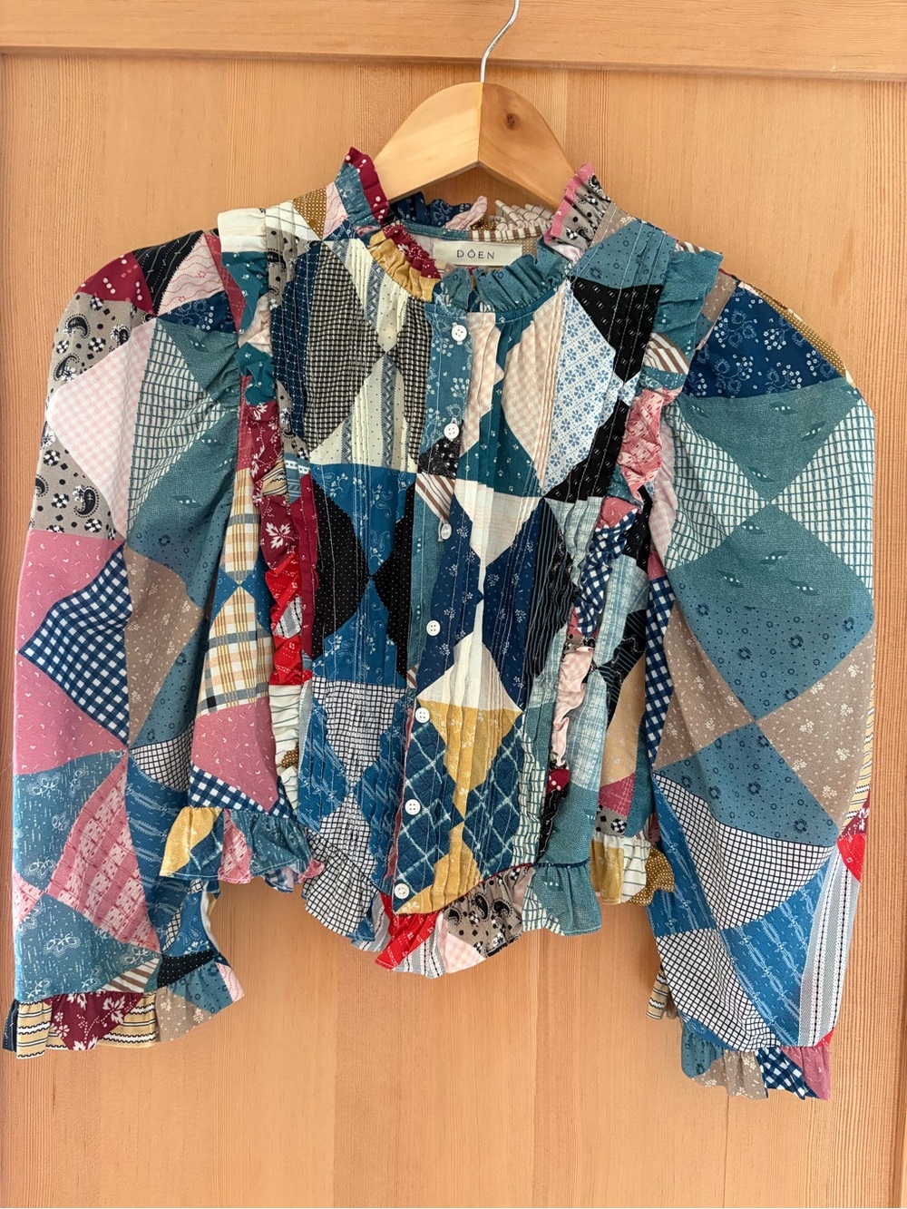 Doen XS Amadine patchwork top